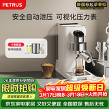 柏翠(petrus)咖啡机小白觉醒意式家用小型半自动蒸汽打奶泡PE3663