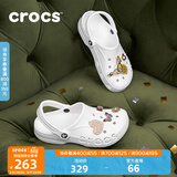 CROCS卡骆驰洞洞鞋贝雅洞洞鞋轻便运动鞋耐磨一脚蹬拖鞋休闲鞋|10126 白-100 41 /42(260mm)