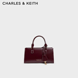 CHARLES&KEITHkerry单肩包简约挂饰手提斜挎包女生日礼物CK2-30271481 Mulberry Plum紫红色 小包