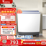小天鹅（LittleSwan）双桶双缸洗衣机半自动12公斤大容量强力去污洗大件节能一级能效换新补贴 TP12S156
