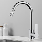 BSITN 厨房水龙头万向旋转不锈钢冷热水龙头两档水洗菜盆水槽龙头B6019