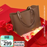 viney牛皮包包女包大容量托特包单肩包手提包生日礼物高级感送女友老婆