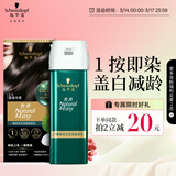 施华蔻（Schwarzkopf）怡然一按染泡泡染发乳2.0雾感冷黑 染发剂男女多次盖白 热门商品