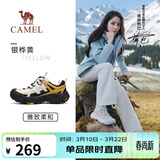 骆驼（CAMEL）迪丽热巴同款云山2代户外登山休闲徒步鞋女 G25AX48081 银桦黄 38