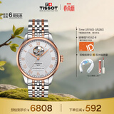 天梭（TISSOT）手表 力洛克系列男表 瑞士自动机械男士钢带腕表商务表生日礼物
