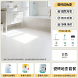 三青 水性瓷砖漆室内卫生间墙地面家用地砖翻新改色艺术漆 白色套装