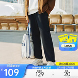 安踏加绒保暖运动裤男士卫裤春季针织户外跑步长裤休闲裤束脚收口