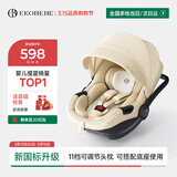 怡戈（Ekobebe）新生婴儿0-15个月提篮式安全座椅汽车用宝宝便携车载i-size麦浪米