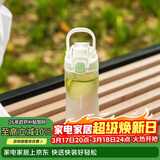 乐扣乐扣（LOCK&LOCK）人鱼线塑料运动水杯夏天便携水壶带刻度提手男女水杯子520ML绿色