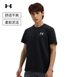 安德玛（Under Armour）【球星同款】夏季Logo 男高克重宽松运动休闲短袖T恤1373997