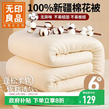 无印良品100%新疆棉花被子棉絮盖被垫被褥子秋冬季加厚棉胎被芯6斤150x200