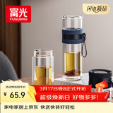 富光双层玻璃杯 泡茶杯茶水分离杯子 高硼硅玻璃水杯商务男女士290ML