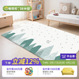 帕克伦韩国进口pvc可折叠宝宝爬行垫室内家用加厚婴儿爬爬垫儿童游戏垫 Mood Indigo 190x130x1.2cm 【PVC款】