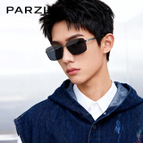 帕森（PARZIN）偏光太阳镜男士金属方框眼镜司机开车驾驶镜尼龙镜片潮墨镜PZ8235