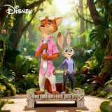 迪士尼（Disney）疯狂动物城周边朱迪尼克手办桌面摆件 生日礼物毕业礼物