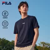 FILA斐乐官方男士短袖T恤2026年夏季凉感透气运动t恤纯棉圆领上衣