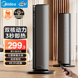 美的（Midea）【金榜单品】石墨烯智能语音暖风机取暖器 家用电暖气电暖器 热风机电暖风全屋速热小太阳HFT20SWK