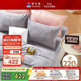 富安娜法兰绒四件套冬季防静电床品加厚保暖床单被套双人加大230*229cm