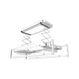 晾盼（LIANGPAN）【免费安装】智能晾衣架超薄自动嵌入电动伸缩隐形阳台自动晒衣架 Q5玲珑侧装机+隐形伸缩+遥控 优质加厚铝材 超薄自动晾衣机