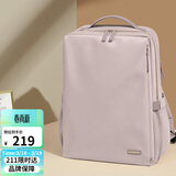 高尔夫（GOLF）双肩包女15.6英寸笔记本电脑包旅行背包书包商务出差行李包皮粉色