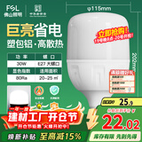 FSL佛山照明大功率LED灯泡30W节能灯具E27螺口6500K白光柱形