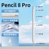 WIWU ipad电容笔苹果平板apple pencil一二代2024ipad 10代pro/air5触控防误触绘画手写笔 8Pro升级款~下单送透明笔尖