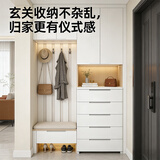 JEKO&JEKO抽屉式收纳柜儿童衣柜宝宝衣柜储物柜塑料卧室床头柜五斗柜置物柜 面宽57CM 免组装五层【经典款】