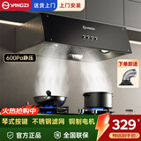 扬子抽油烟机家用大吸力吸排油烟机小户型小尺寸老式中式油烟机自动清洗厨房出租房自用壁挂脱排油烟机 DC-2【上门安装】按键+铜制电机+不锈钢滤网