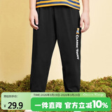 Classic Teddy精典泰迪儿童裤子男女童防蚊裤夏季宝宝纯棉薄款长裤 黑色 140 