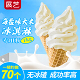 展艺海盐味大米冰淇淋粉1kg 甜筒雪糕杯奶茶咖啡雪顶机商用装原料