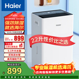 海尔（Haier）除湿机/抽湿机  家用除湿机轻音吸湿器干衣净化抽湿器去湿防潮干燥机地下室别墅专用大面积除湿 22L/天 整屋除湿【适用50-120㎡】