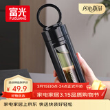富光大容量耐摔玻璃杯 商务男士双层水杯塑玻泡茶杯茶水分离杯子520ML