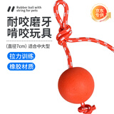 波奇多 穿绳弹力球大号 狗狗玩具耐咬磨牙宠物自嗨解闷神器大型犬宠物球