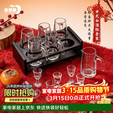 青苹果白酒杯分酒器套装 加厚玻璃一口杯品鉴小酒杯烈酒杯二两杯分酒壶