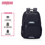 美旅双肩包旅行背包运动包大容量旅行包通勤电脑包升级版书包QI5黑