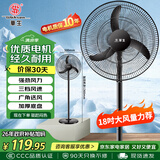华生（Wahson）电风扇家用落地扇交流定频电扇立式工业扇18吋牛角扇低噪大风量宿舍办公车间商用强力风扇FS-D1806