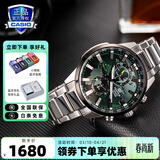 卡西欧（CASIO）商务休闲皮带钢带手表男日韩腕表防水石英男士手表送男友 礼物 EFR-303DB-3AVUPR