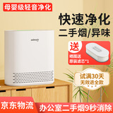 安德迈（admair） 桌面空气净化器迷你小型净化器办公室内去除灰尘异味雾霾易操作静音除花粉除二手烟国补 白色