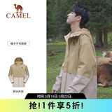 骆驼（CAMEL）户外单层冲锋衣男女款硬壳防雨单冲旅游外套 A13CATG112   M