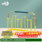 青苹果玻璃杯架子 轻奢金色水杯架 耐热茶杯置物架