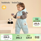 巴拉巴拉童装婴儿连体羽绒服连体衣宝宝衣服2025冬装哈衣爬服萌趣男童女童