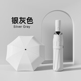 天堂伞伞抗风拒水全自动晴雨伞便携防晒遮阳伞太阳伞晴雨两用伞男女学生 秘境灰