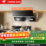 苏泊尔（SUPOR）抽吸排油烟机23m³侧吸式齐平橱柜悬浮全域净烟挥手智控智控自清洁以旧换新 CXW-280-Y-DJ18
