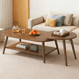 姗姗木艺茶几客厅简约茶几桌小户型边几家用茶台茶桌北欧边桌阳台迷你桌子