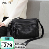 viney包包女包牛皮斜挎妈妈包中老年轻奢单肩包生日礼物品牌送女友老婆