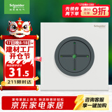 施耐德电气穿线面板 空白面板带出线孔 86型暗装引线面板 境尚系列 纯境白