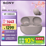 索尼（SONY）WF-1000XM5【政府补贴】真无线蓝牙降噪耳机 新一代降噪豆智能AI蓝牙5.3 玫瑰灰 3.8女神节 礼物