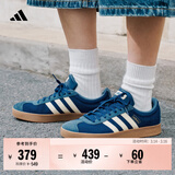 adidas「T头鞋」VL COURT复古休闲板鞋德训鞋男女阿迪达斯轻运动   深蓝/暖香草色/灰蓝 (推荐女生买小半码)   43