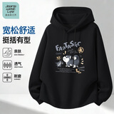 JEANSWEST LIFE真维斯卫衣男款春季休闲连帽男生外套青少年新款卡通印花男士上衣