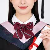 GLO-STORY领花女 学院风银行职业空姐酒店工作服免打蝴蝶结JK水手服领结